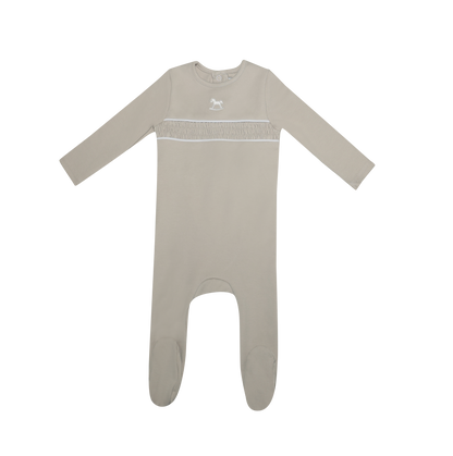 Rocking Horse Footie - Tan